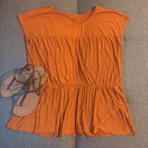Merona pumpkin orange fall color top plus size 2x